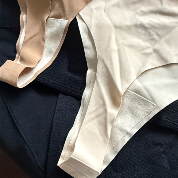 Crisscross Back Sleeveless Active Jumpsuit Sz S & 2 Nude Colored Seamless Thongs - Picture 10 of 12